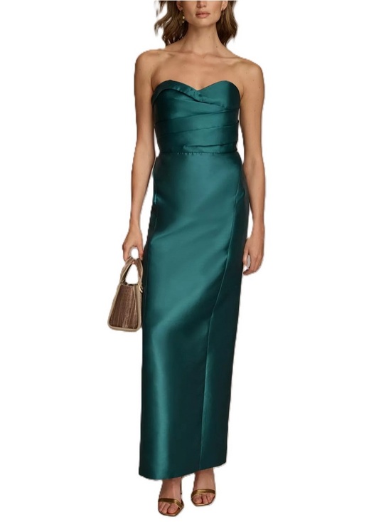 Donna Karan Dresses & Skirts - NWT Donna Karan Green Strapless Sweetheart Gown Size 4